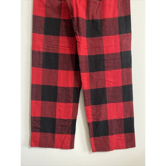 Old Navy Buffalo Check Bold Plaid Pajama Pants Women's M Red Black NEW - Picture 8 of 9